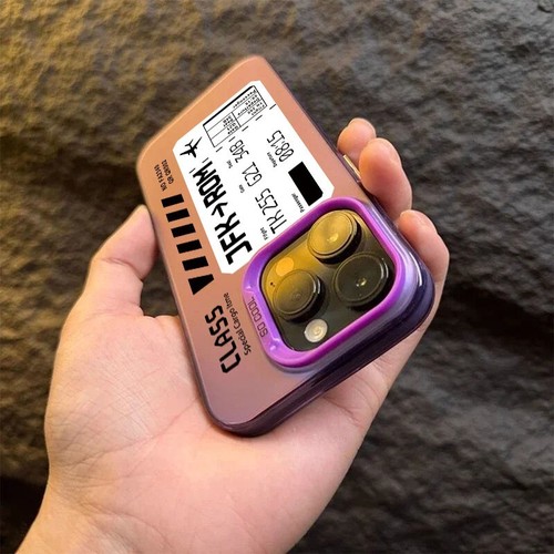 iPhone Phone Case with Plane Ticket Label - Matte, - Picture 5 of 25
