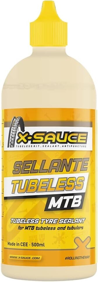 Liquide préventif X-Sauce pneu tubeless étanchéité produit anti-crevaison VTT