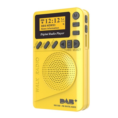 Pocket Digital DAB DAB+ FM Radio MP3 Player LCD Display Speaker Portable Player - Picture 2 of 10