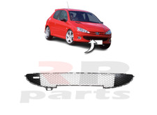 Pour Peugeot Sport 206 98 - 09 Neuf Avant Pare-Choc Bas Grille Nid Type Noir