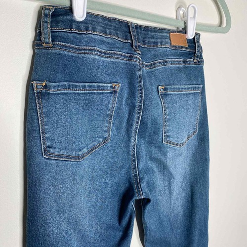 RSQ Super High Rise Jeggings Girl's Youth Size 12 Skinny Jeans Pants Blue Denim - Picture 7 of 9