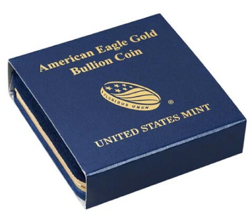 US Mint Presentation Case For 1 oz Gold American Eagle Coin Display Gift Box New