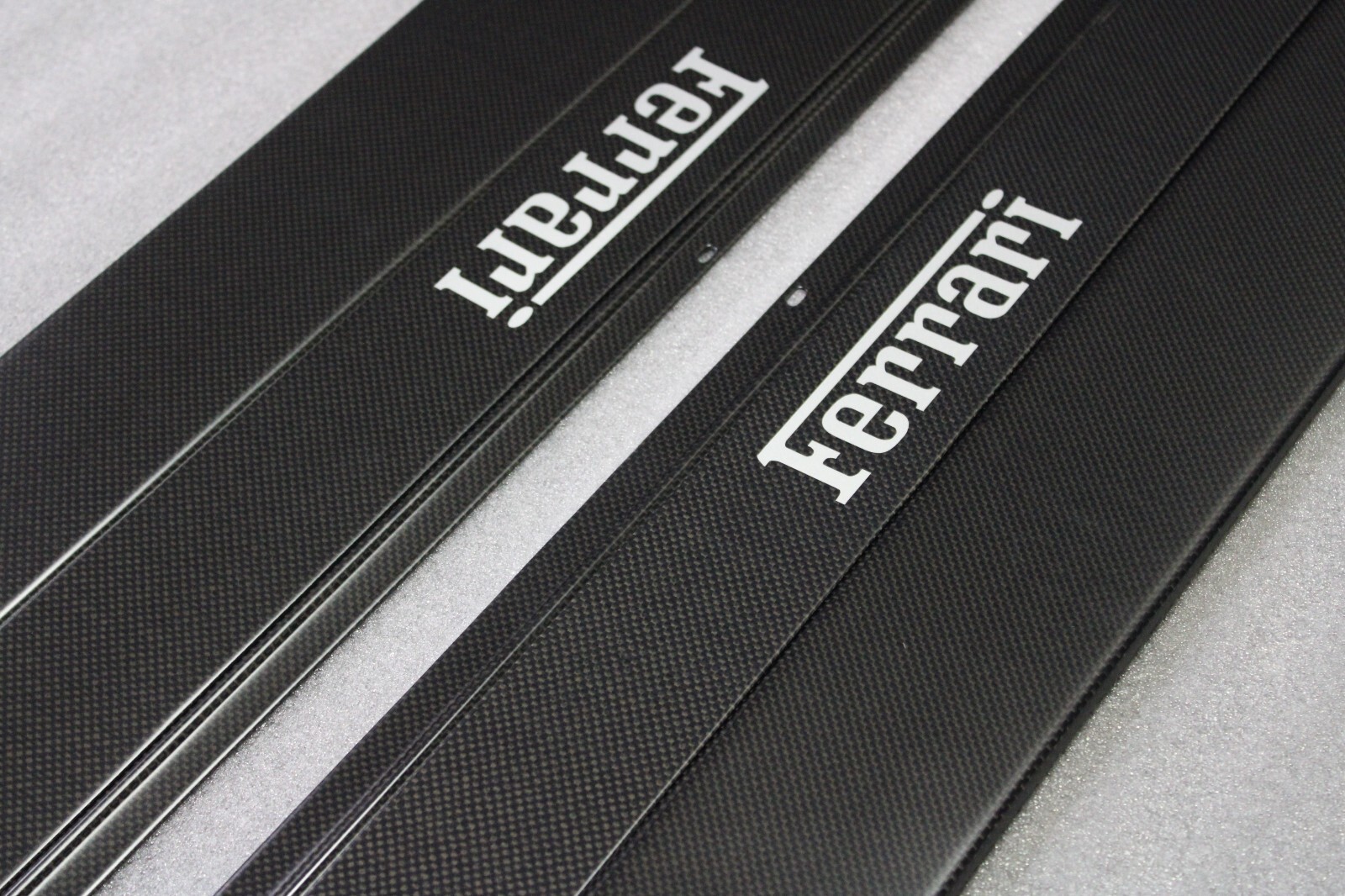 Ferrari 348, Carbon Fiber, Door Step Plate Set, RTUNED, New, P/N rtfe021ds348