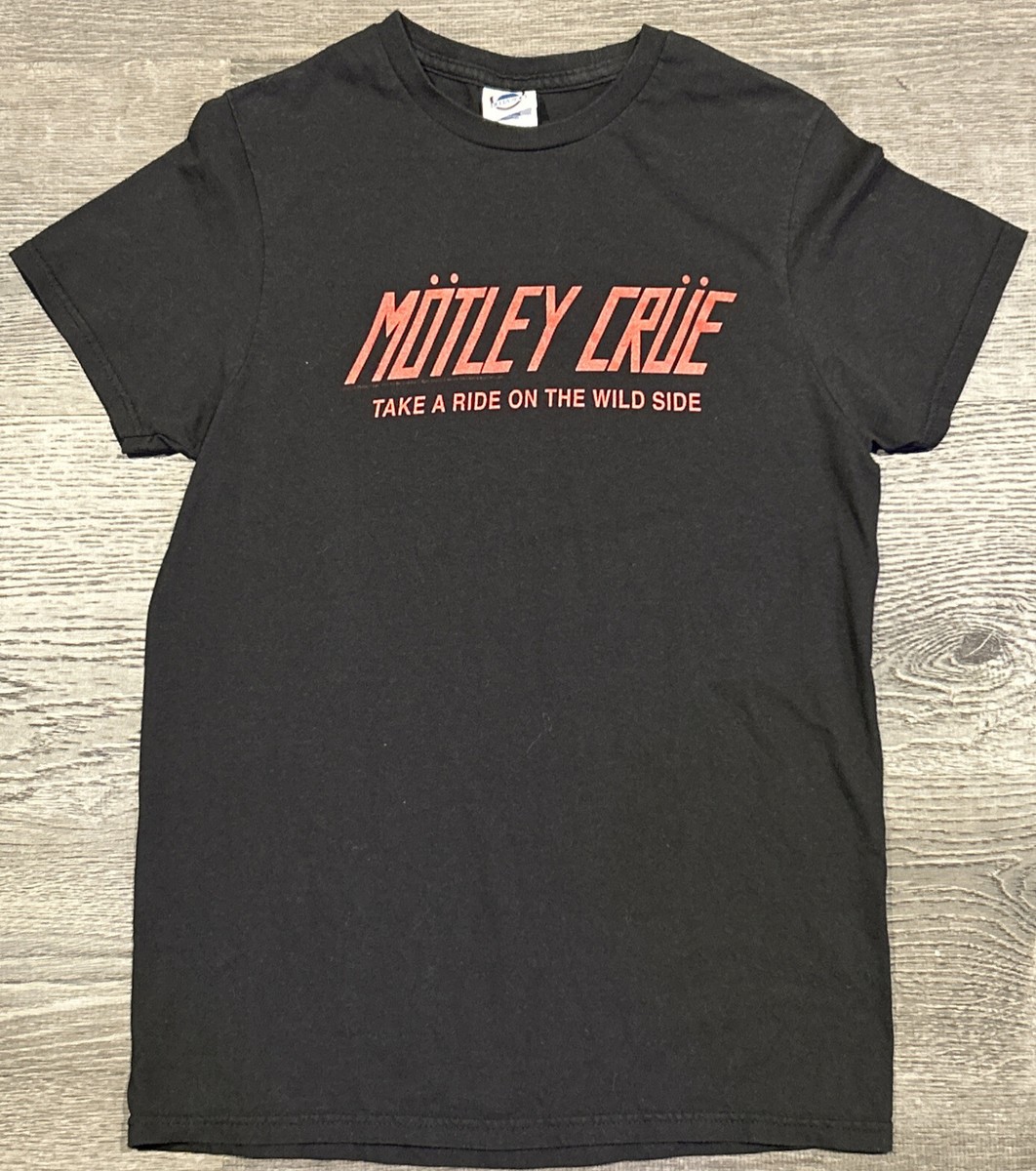 Vintage Motley Crue Take A Ride On The Wild Side Small T-Shirt