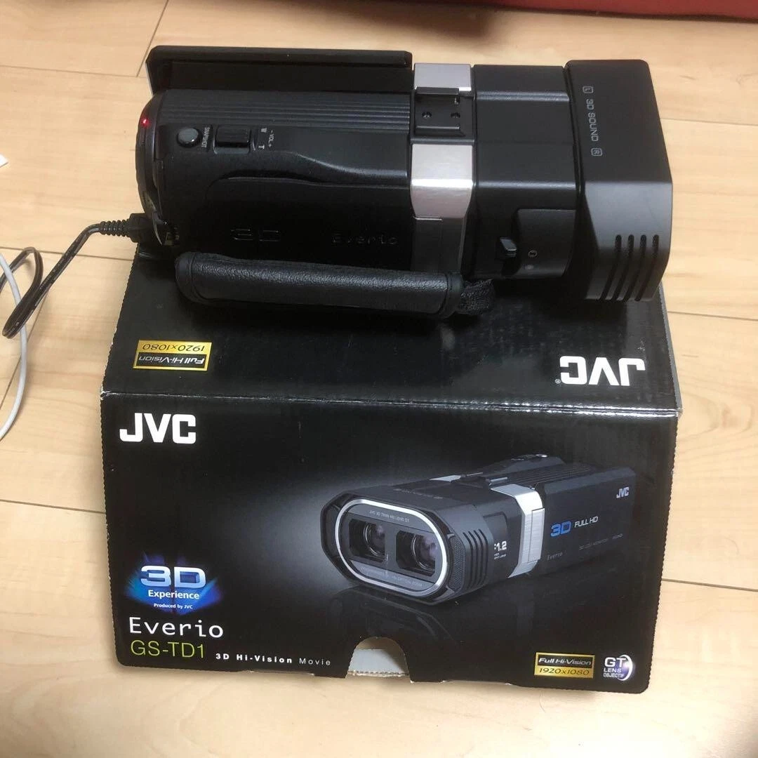JVC GS-TD1 Everio Full HD 3D Camcorder HI-VISION MOVIE Camera Near Mint
