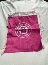 Pink Build A Bear Drawstring Bag 13" x 18"