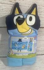 Bluey Hooded Bath Towel 24 X 50 Soft And Cozy Indoor Outdoor Kids Show Bluey