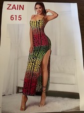 Zain sexy-women-summer dress split colorful dress