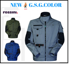 Rossini Veste Homme De Travail Blouson Avec Col Fermé Et Fermeture Éclair