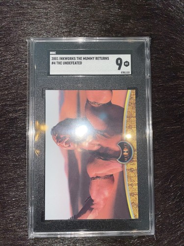 2001 The Rock Dwayne Johnson Acting Rookie Card Scorpion SGC 9