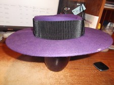 Liz Claiborne Purple Hat - Wide Rim