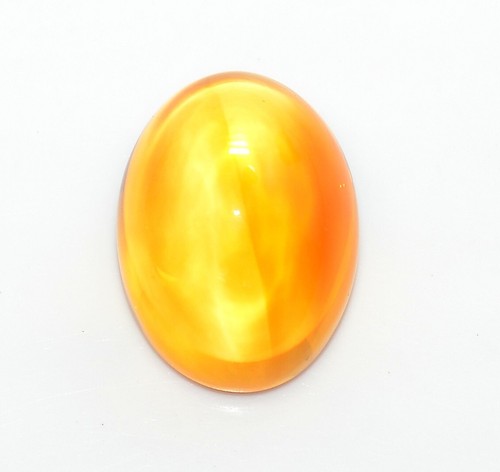 Natural Citrine Oval Cabochon 24x18 mm 41.28 CTS Loose Certified Gemstone - Picture 8 of 8