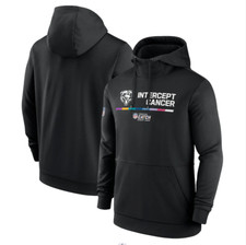 Męski czarny Chicago Crucial Catch Therma Sweter Bluza z kapturem