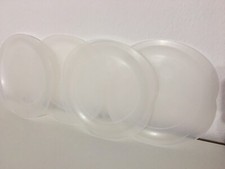Camping Teller Set 4 flache Teller Transparent