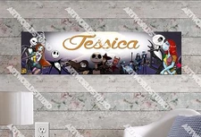 Personalized/Customized Nightmare before Christmas Poster Art Decoration Banner