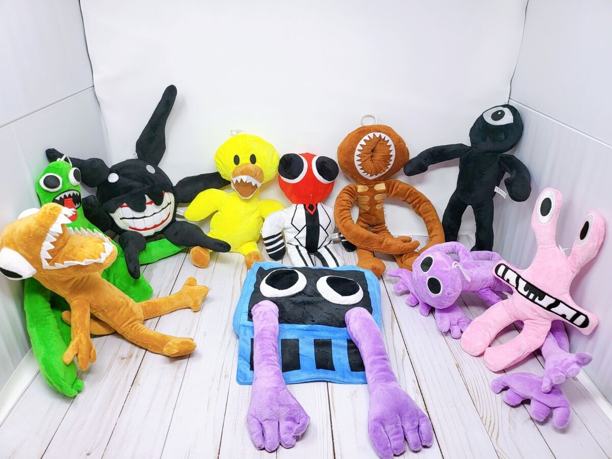 12 Characters of Rainbow Friends Plush Toy, Rainbow Friends