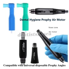360° Dental Hygiene Handpiece Air Motor 4 Hole / 1:1 Nose Cone / Prophy Angle