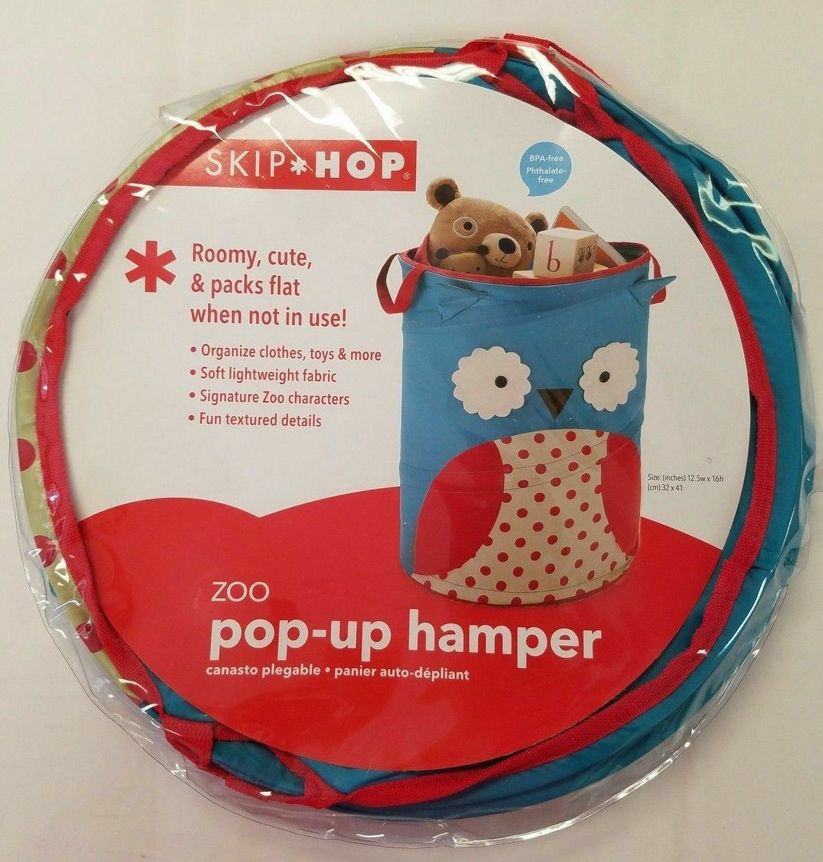 Skip Hop Zoo Pop-Up Hamper - Owl
