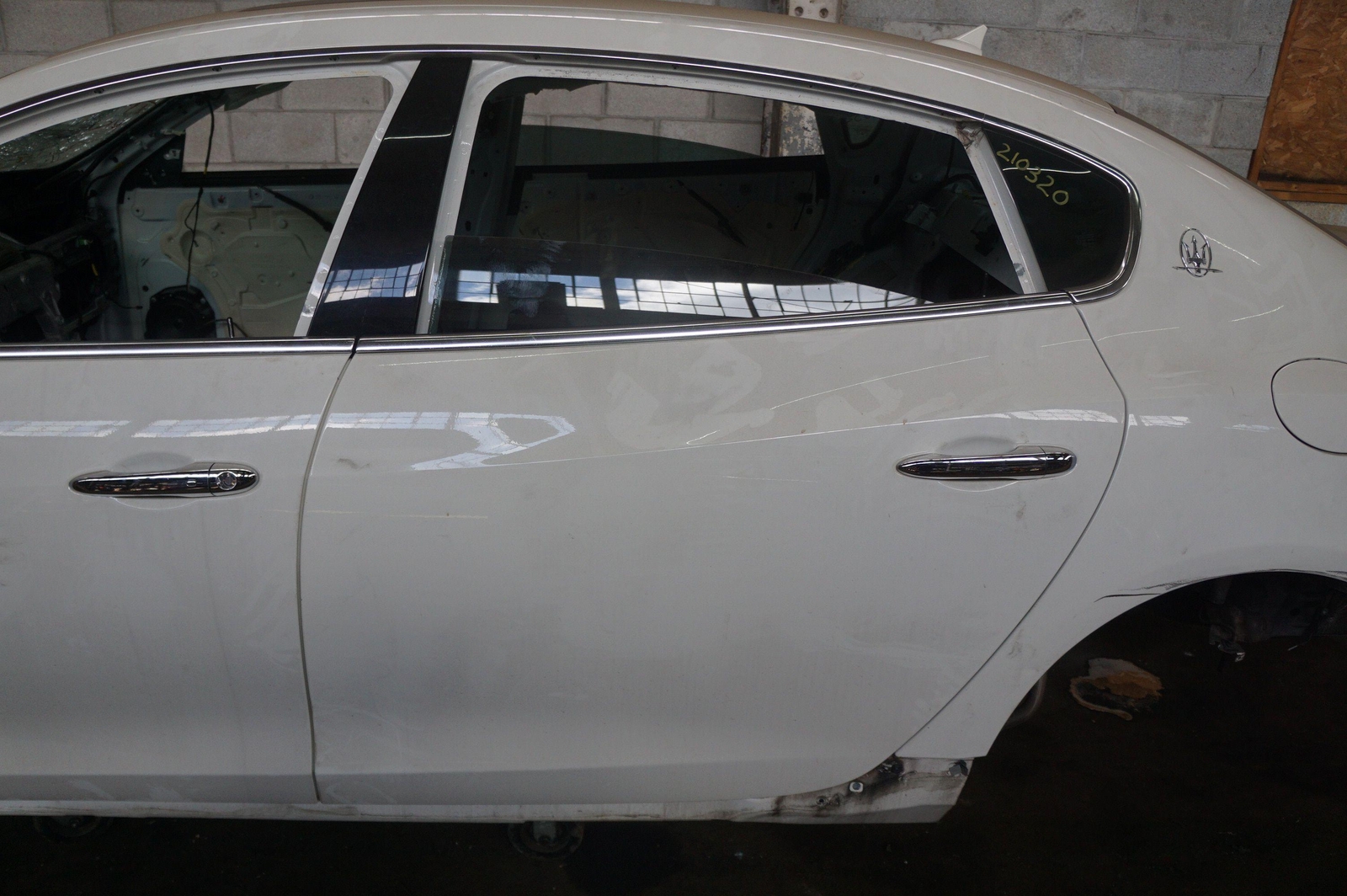 Rear Left Door Assembly Oem Bianco White Maserati Quattroporte 2013-17+