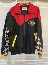 Winston Cup Series Windbreaker Jacket NASCAR Mens L Big Logo All Over 90s VTG