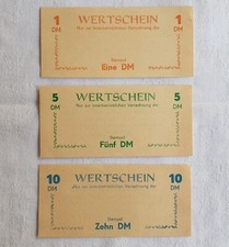 3x Wertschein LPG Geld blanco