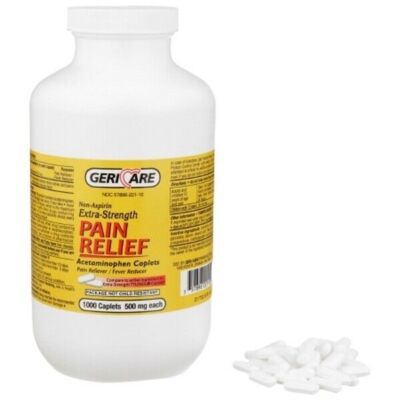 MCK Pain Relief Geri-Care  500 mg Strength Acetaminophen Caplet 1,000 per Bt 1BT