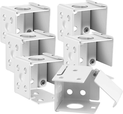 Hotop Blind Brackets Low Profile Box Mounting Bracket for Window Blinds, White 
