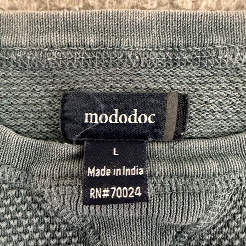 Mododoc Sweater Mens Large Blue Crewneck Pullover - Picture 10 of 22