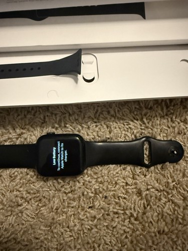 Apple Watch Series 7 45mm Midnight Aluminum Case GPS + Cellular - Unlocked - Zdjęcie 3 z 7
