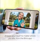 Blink Smart Wi Fi Video Doorbell Wireless Battery Wired Amazon Alexa Black/White