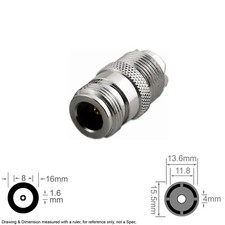 Coax RF Antenna Adapter Connector Converter N Type Female UHF Female