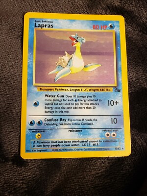 lapras holographic pokemon card value Amazon.com: Pokemon - Lapras ex 158/142 - Stellar Crown main image 1