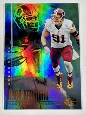 2017 Panini Illusions 13 Bruce Smith Ryan Kerrigan Rainbow Foil Redskins Command