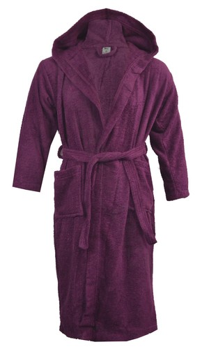 Para hombres damas 100 % algodón con capucha toalla terry toalla bata de baño vestido S/M L/XL - Imagen 5 de 7