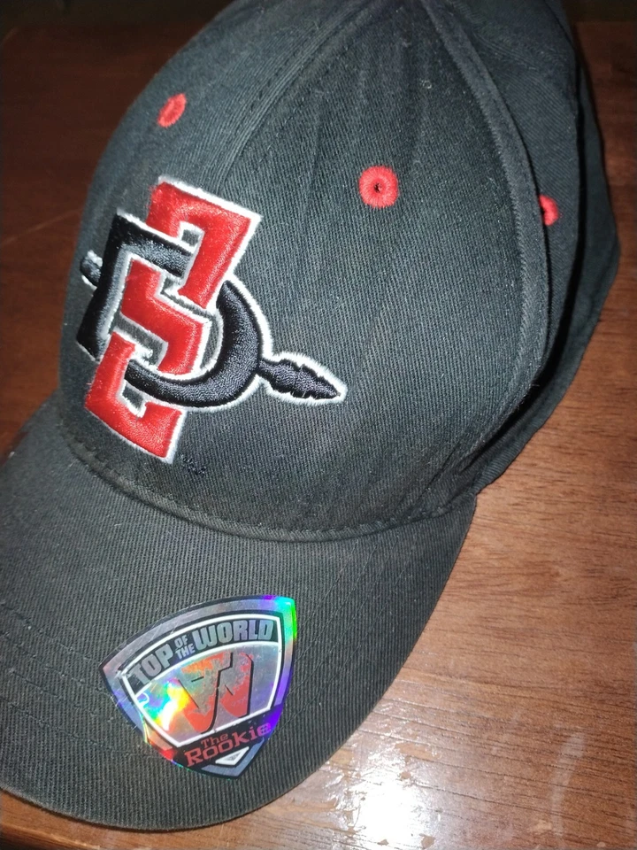 SDSU San Diego State Aztecs Embroidered Top of The World FlexFit 6.5-6 7/8 *READ - Image 2 of 4