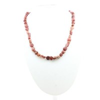 Collier Perlen Rubine Aus Brasilien Kette Aus Edelstahl.