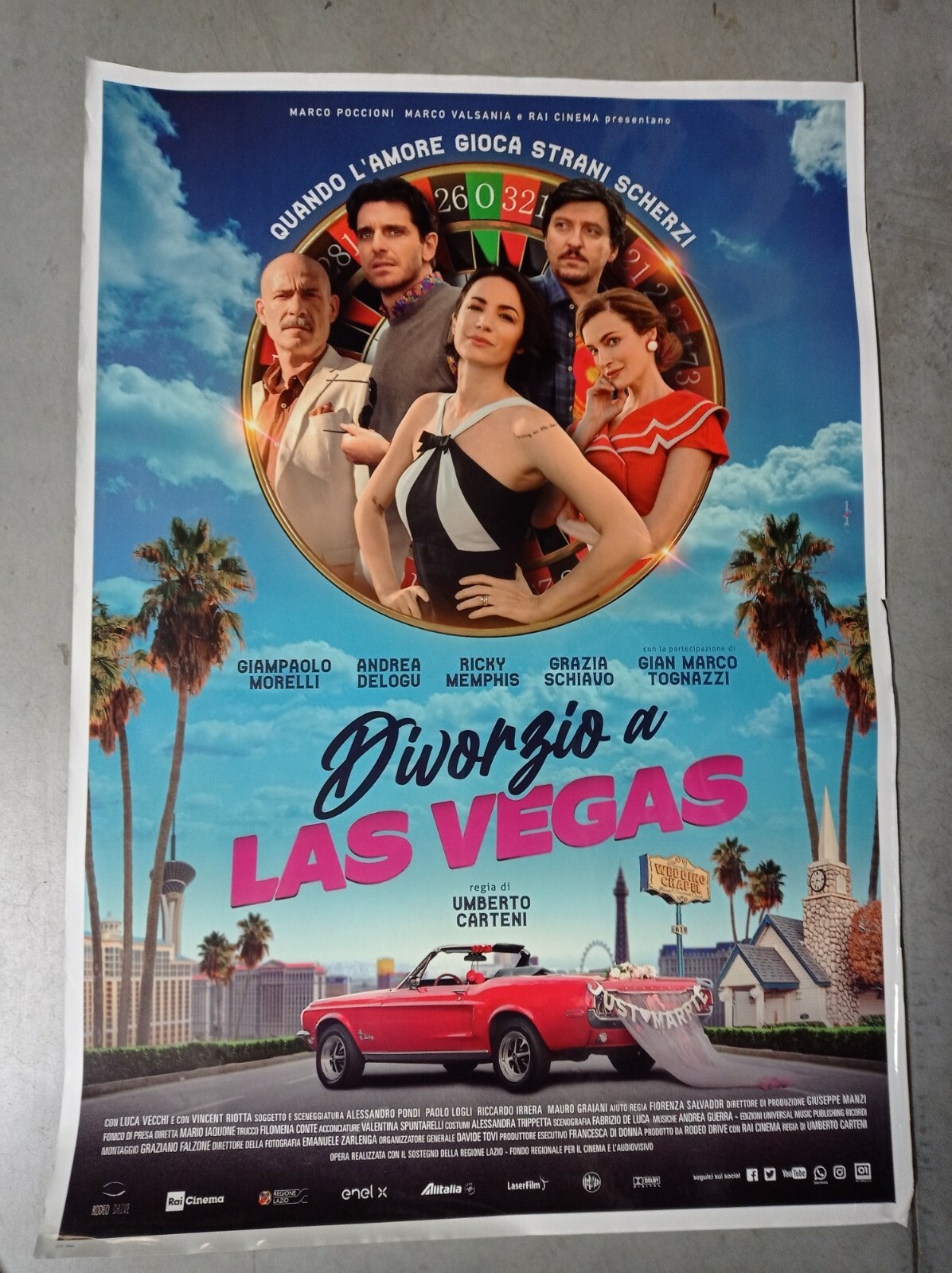 Locandina originale film Divorzio a Las Vegas (2020) - Regia di Umberto Carteni