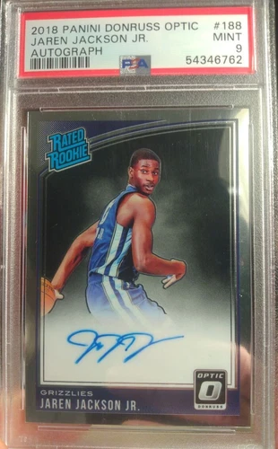 2018 Panini Donruss Optic Jaren Jackson Jr  rated rookie Auto No.188