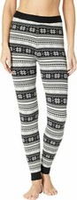 Hot Chillys Knit Legging Women's Large - Winter Vibe - Snowflakes - NEW