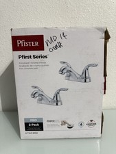 Pfister Pfirst Series 4 in. Centerset 2-Handle Bathroom Faucet Kit Chrome 2-Pack