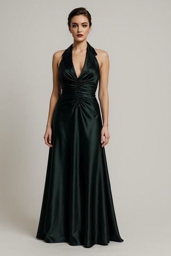 Vintage Tadashi Couture Gown Dress Womens 12 Black Sleeveless Full-Length USA