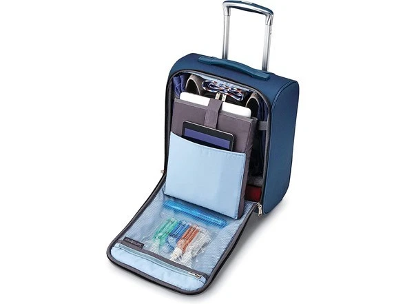 Samsonite Solyte DLX Softside Expandable Luggage Mediterranean Blue, Underseater - Image 3 of 4