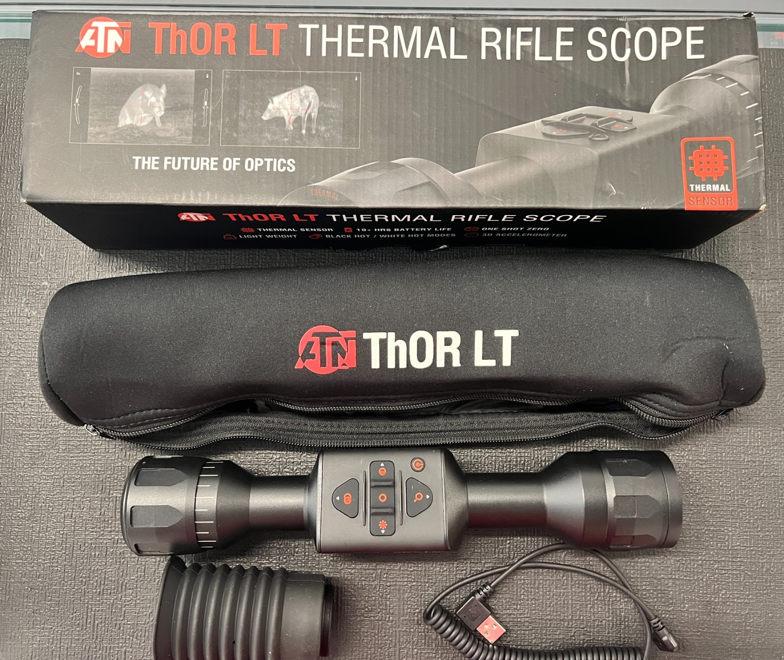 ATN Thor LT Thermal PACKAGE Rifle Hunting Scope  2-4x  &lrm;W/