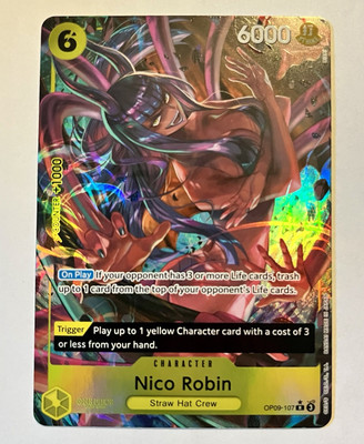 🔥📈One Piece Nico Robin OP09-107 R Alt Art Emperors In The New