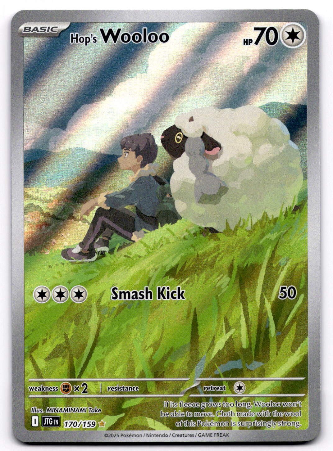 Hop's Wooloo 170/159 SV Journey Together Illustration Rare Pokemon Card - NM