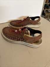 Keen Uneek Paracord Men Sandals Sneaker Brown Leather Color Size 10.5