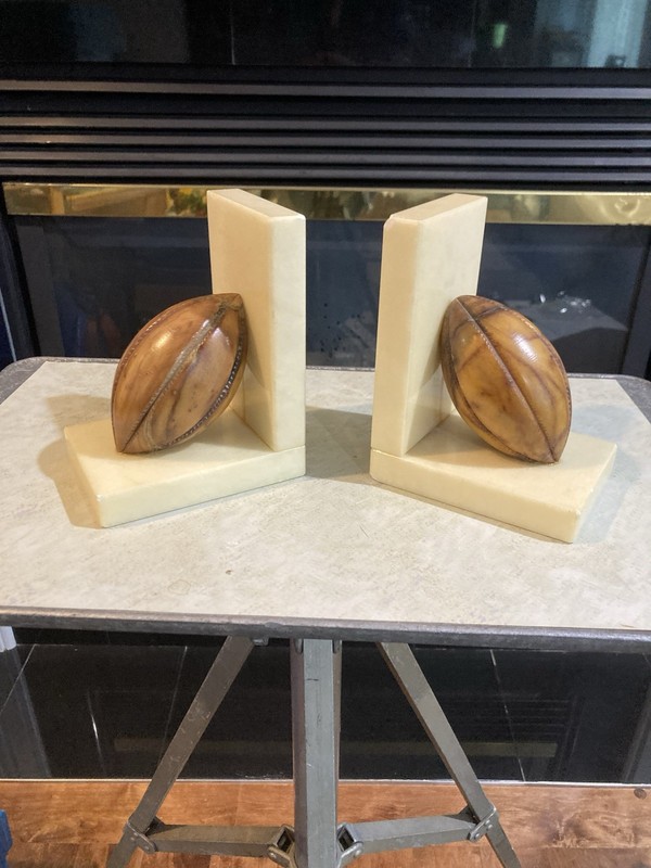 Vintage Fitmark Football Bookends 