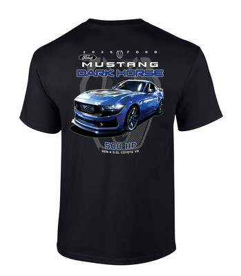 Trenz Shirt Company Men s Graphic T-Shirt - 2025 Ford Mustang Dark Horse 500 HP