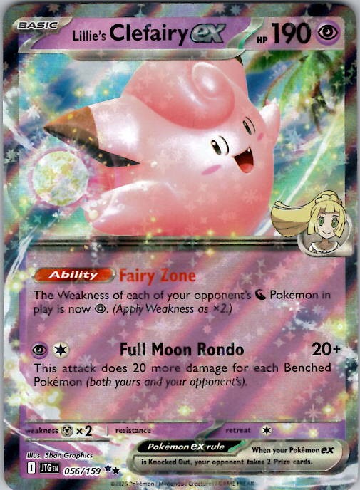 Lillie's Clefairy ex 2025 Scarlet & Violet: Journey Together #056