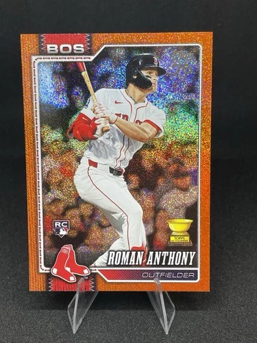 2026 Topps Roman Anthony Orange Sandglitter Rookie Card /25 Red Sox